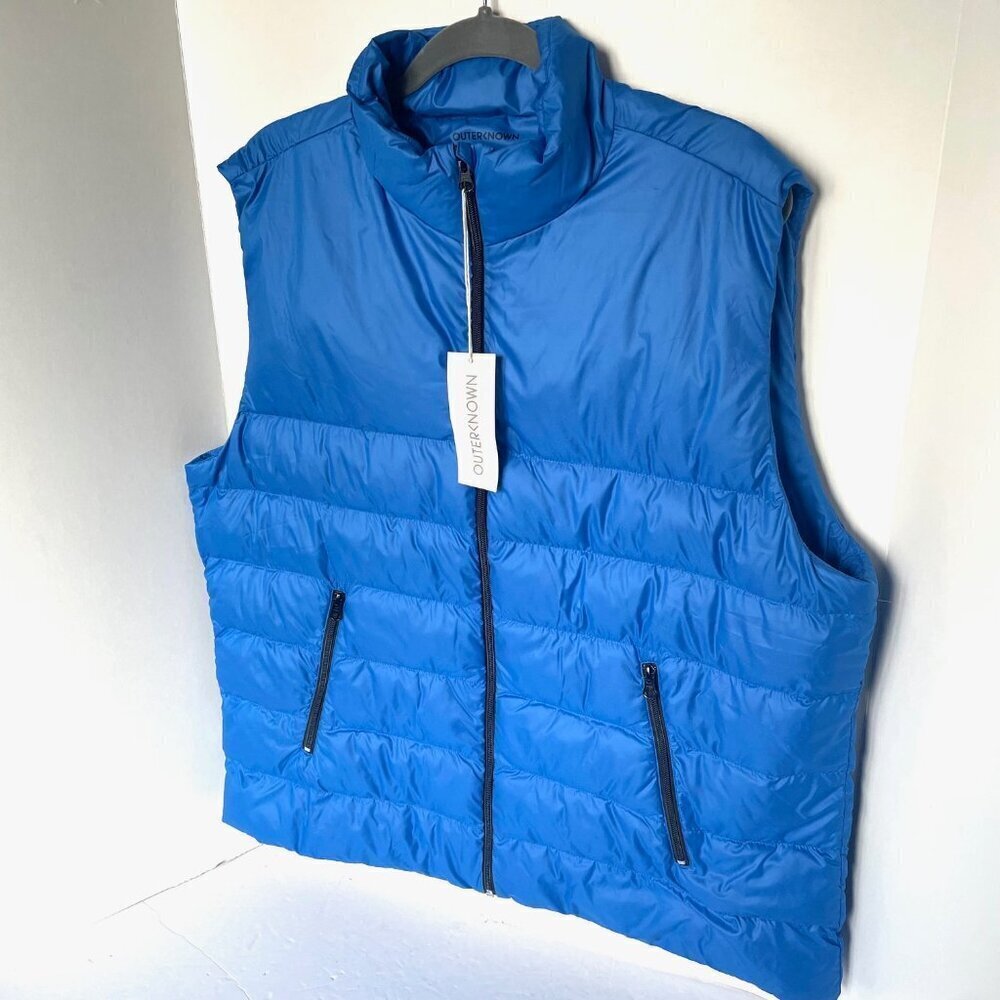 Outerknown Meridian Blue Puffer Vest Men’s - Picture 4 of 5
